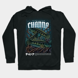 Channa Snake Head Hoodie